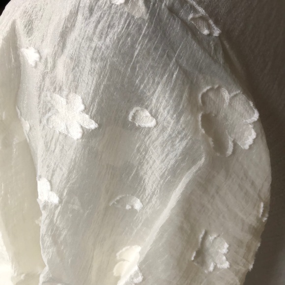 Anthropologie Eri + Ali Floral Flutter Sleeve Top - Picture 5 of 7